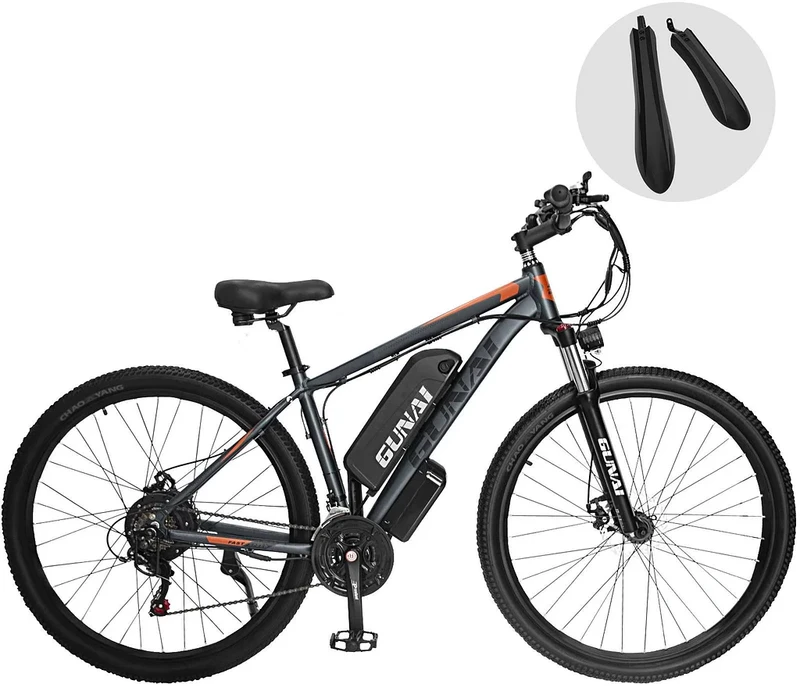 Elektrinis dviratis Gunai GN29, 29", 750W, 15Ah, juodas