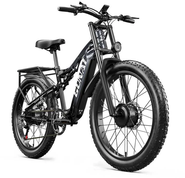 Elektrinis dviratis Gunai GN68, 26", 2000W, 17,5 Ah SAMSUNG, juodas