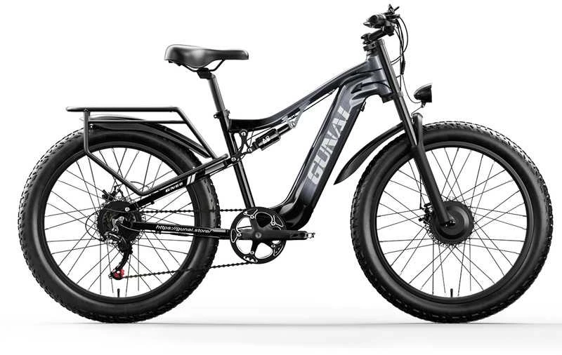 Elektrinis dviratis Gunai GN68, 26", 2000W, 17,5 Ah SAMSUNG, juodas
