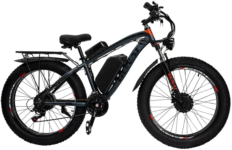 Elektrinis dviratis Gunai GN88, 26", 2000W, 22Ah, juodas
