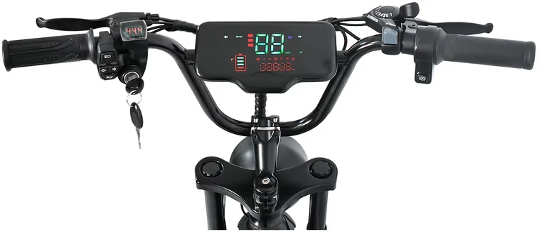 Elektrinis dviratis HappyRun G50, 20", 750W, 18Ah, juodas