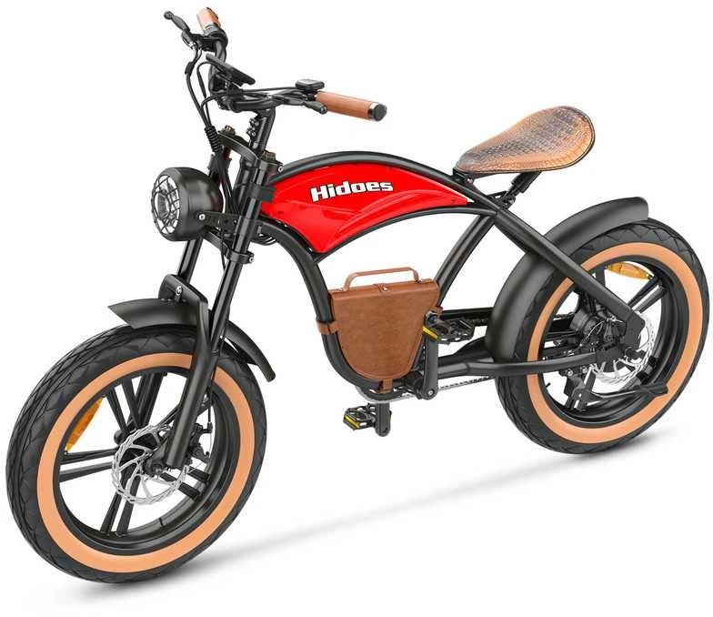 Elektrinis dviratis Hidoes B10, 20", 1000W, 12,5Ah, raudonas