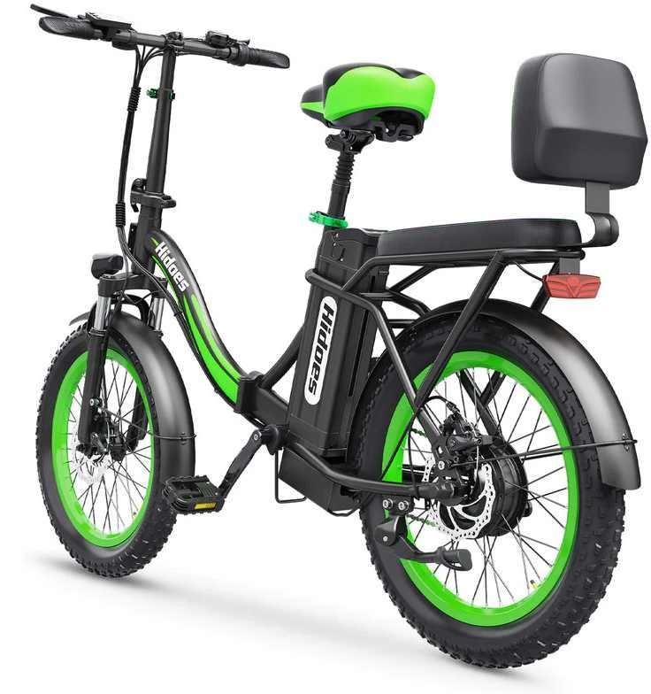 Elektrinis dviratis Hidoes C1, 20", 750W, 13Ah, juodas/žalias