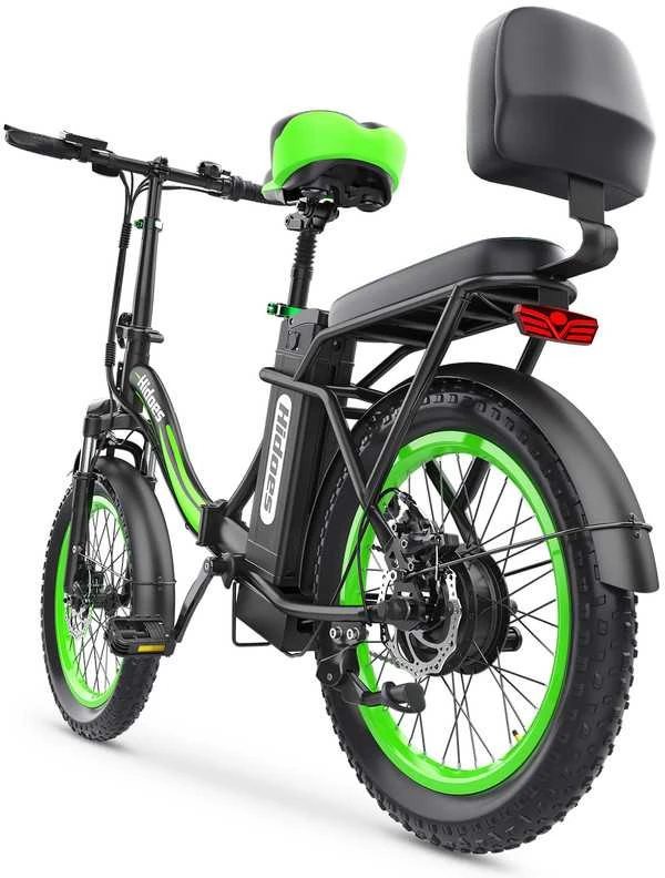Elektrinis dviratis Hidoes C1, 20", 750W, 13Ah, juodas/žalias