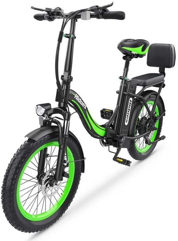 Elektrinis dviratis Hidoes C1, 20", 750W, 13Ah, juodas/žalias