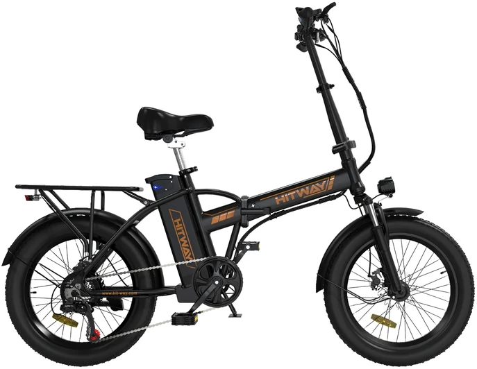 Elektrinis dviratis Hitway BK11, 20", 250W, 11,2Ah, juodas