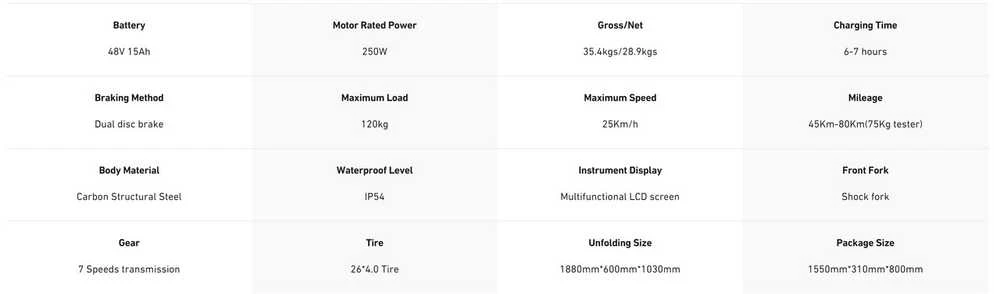 Elektrinis dviratis Hitway BK15, 26", 250W, 15Ah, juodas