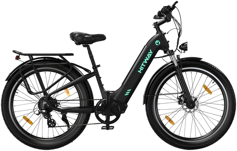 Elektrinis dviratis Hitway BK16, 26", 250W, juodas