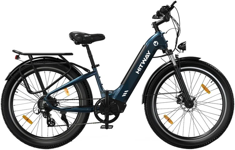 Elektrinis dviratis Hitway BK16, 26", 250W, mėlynas