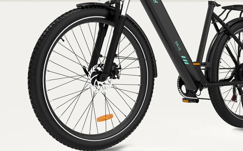 Elektrinis dviratis Hitway BK18, 27.5", 250W, baltas