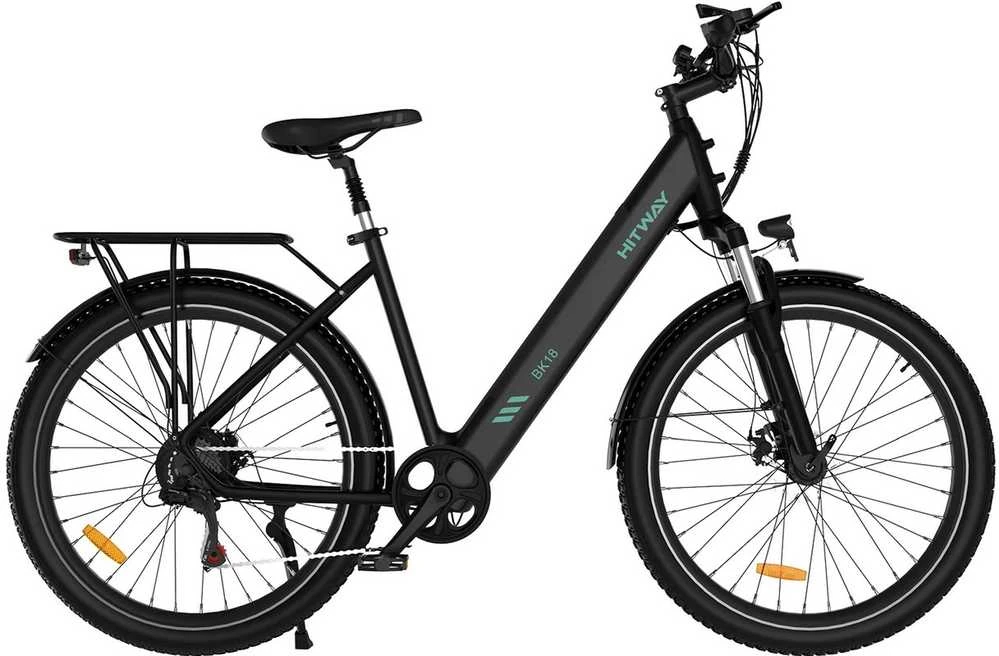 Elektrinis dviratis Hitway BK18, 27.5", 250W, juodas