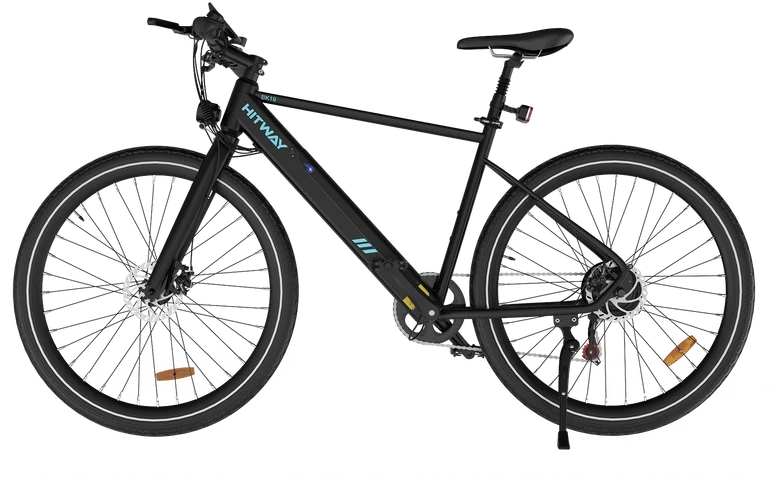 Okai Elektrinis dviratis Hitway BK19, 27.5", 250W, juodas