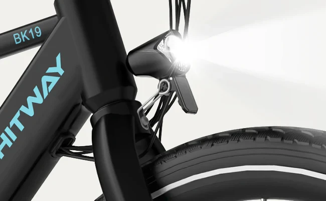 Elektrinis dviratis Hitway BK19, 27.5", 250W, baltas