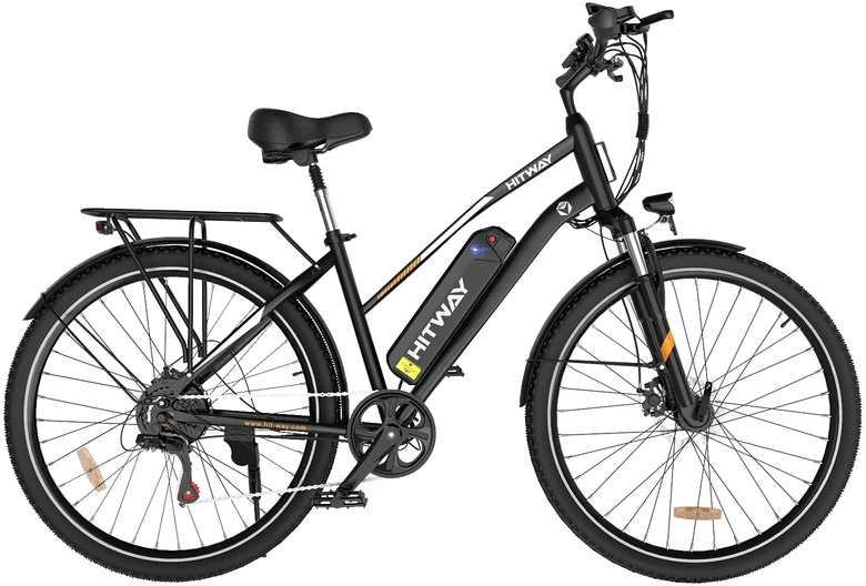 Elektrinis dviratis Hitway BK27, 28", 250W, 12Ah, juodas
