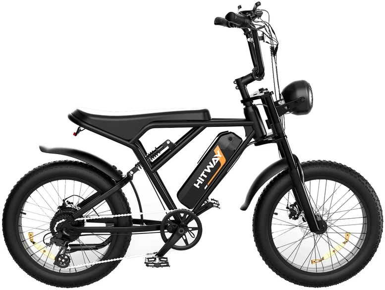 Elektrinis dviratis Hitway BK29, 26", 250W, 15Ah, juodas