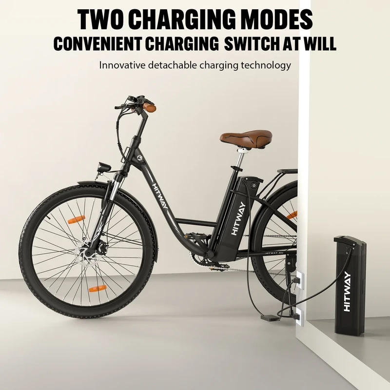 Elektrinis dviratis Hitway BK31, 28", 250W, 13Ah, juodas