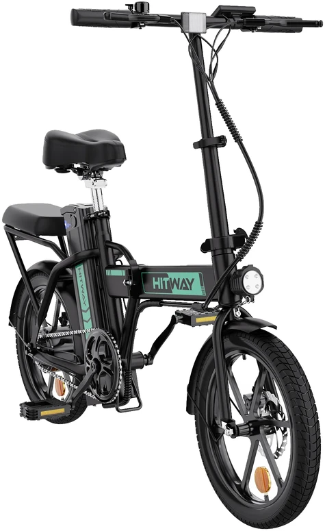 Elektrinis dviratis Hitway BK3S, 20", 250W, 10,4Ah, juodas