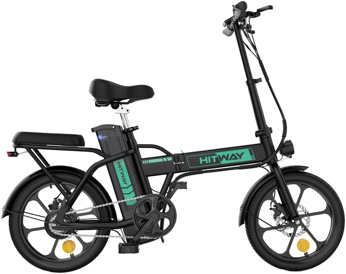 Elektrinis dviratis Hitway BK3S, 20", 250W, 10,4Ah, juodas