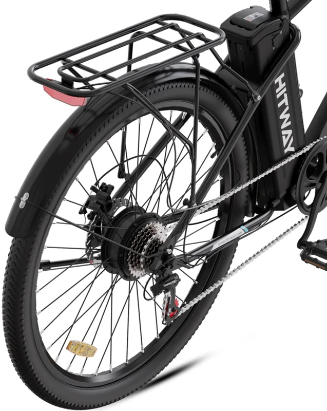 Elektrinis dviratis Hitway BK3S, 26", 250W, 15Ah, juodas