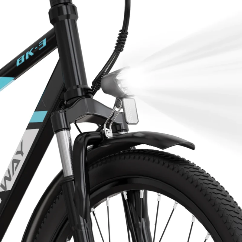 Elektrinis dviratis Hitway BK3S, 26", 250W, 15Ah, juodas