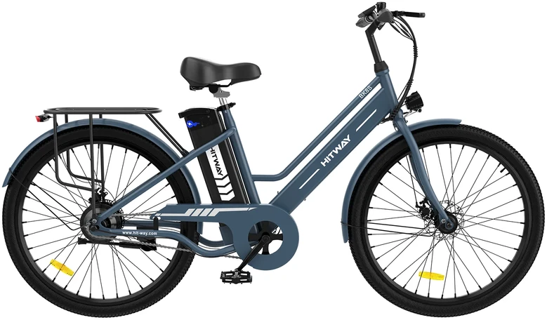Elektrinis dviratis Hitway BK8S, 26", 250W, mėlynas
