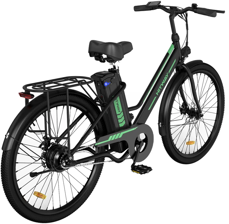 Elektrinis dviratis Hitway BK8S, 26", 250W, juodas