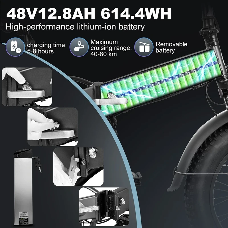 Elektrinis dviratis Kaisda K2-PRO, 26", 500W, 10Ah, juodas