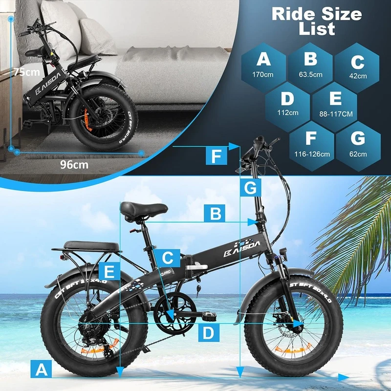 Elektrinis dviratis Kaisda K2-PRO, 26", 500W, 10Ah, juodas