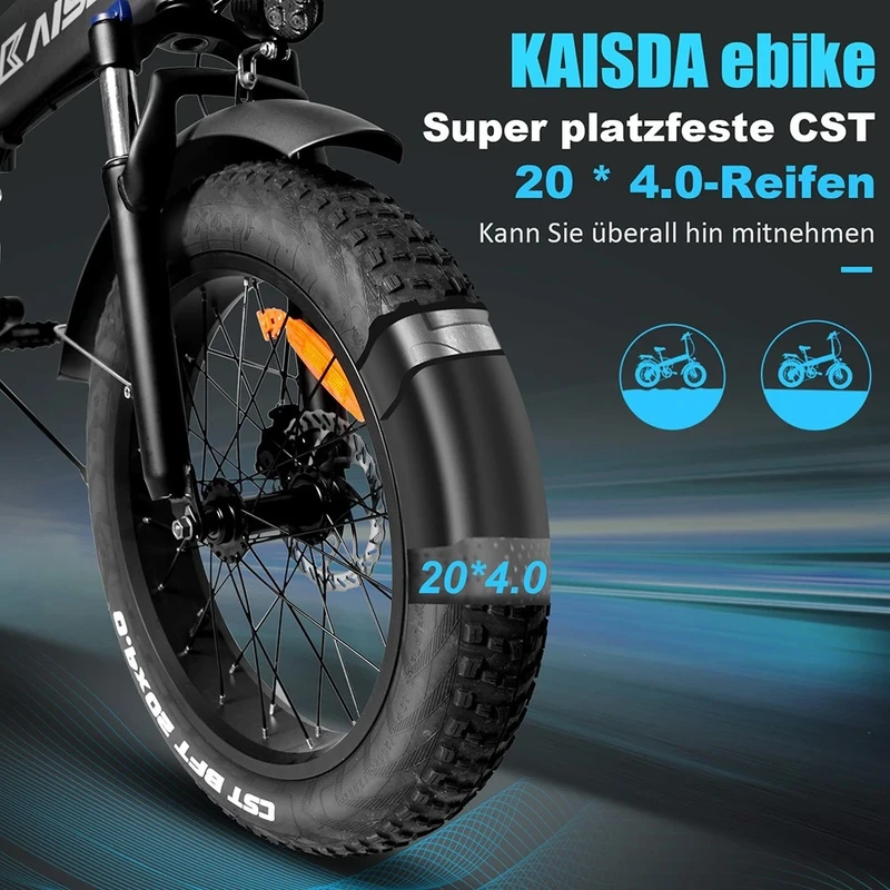 Elektrinis dviratis Kaisda K2-PRO, 26", 500W, 10Ah, juodas