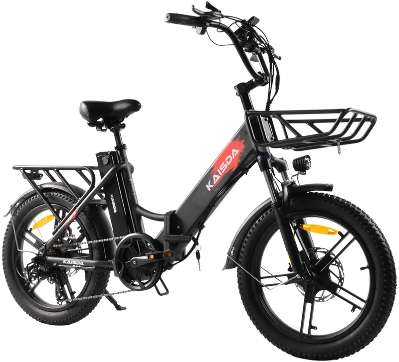 Elektrinis dviratis Kaisda K201, 20", 250W, 20,08Ah, juodas