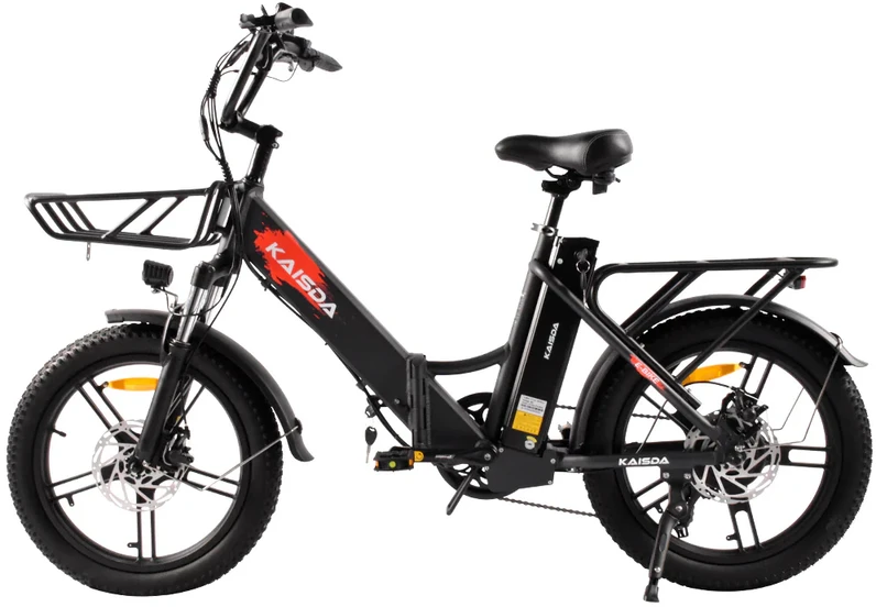 Elektrinis dviratis Kaisda K201, 20", 250W, 20,08Ah, juodas
