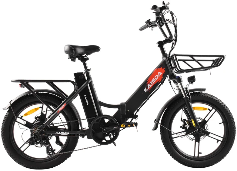 Elektrinis dviratis Kaisda K201, 20", 250W, 20,08Ah, juodas
