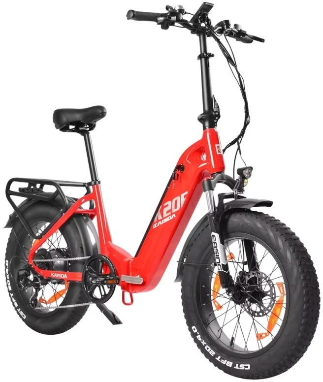 Elektrinis dviratis Kaisda K20F, 20", 250W, 25Ah, raudonas