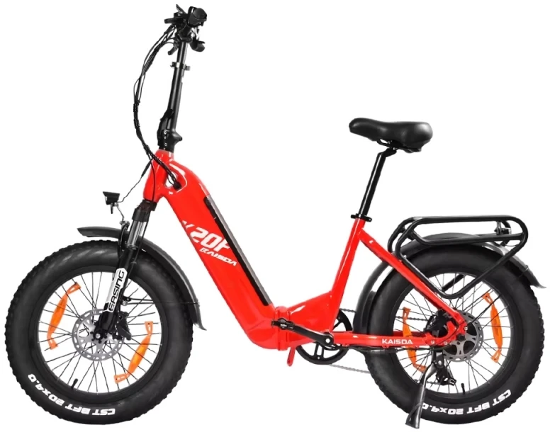 Elektrinis dviratis Kaisda K20F, 20", 250W, 25Ah, raudonas