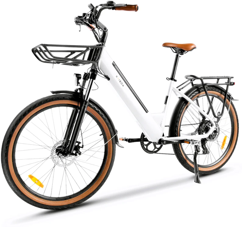 Elektrinis dviratis Kaisda K601, 250W, 16Ah, baltas