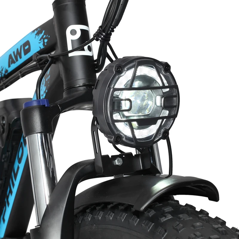Elektrinis dviratis PHILODO H8 AWD, 26", 22Ah, juodas