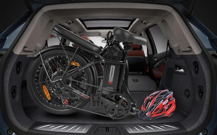 Elektrinis dviratis Samebike CY20, 20", 350W, 12Ah, mėlynas
