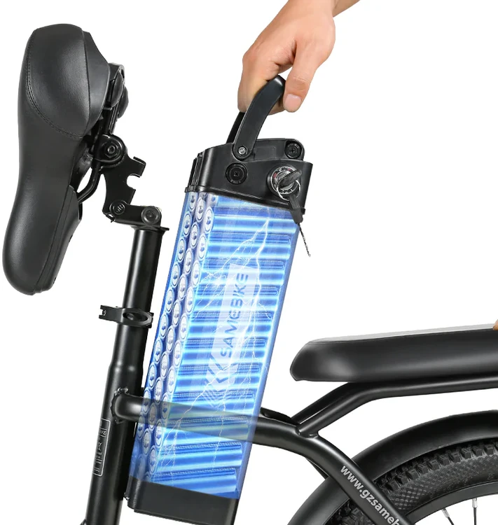 Elektrinis dviratis Samebike CY20, 20", 350W, 12Ah, mėlynas