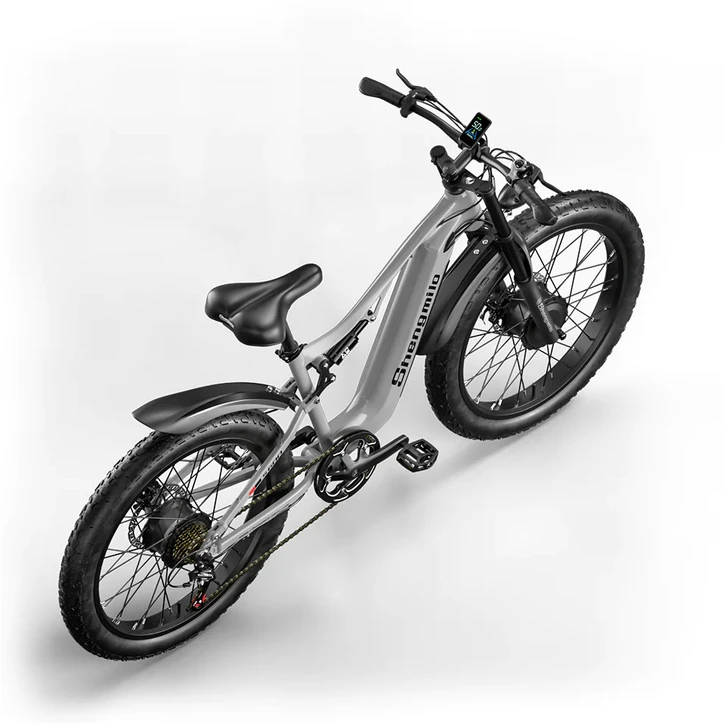 Elektrinis dviratis Shengmilo S600, 26", 2000W, 17,5 Ah SAMSUNG, pilkas