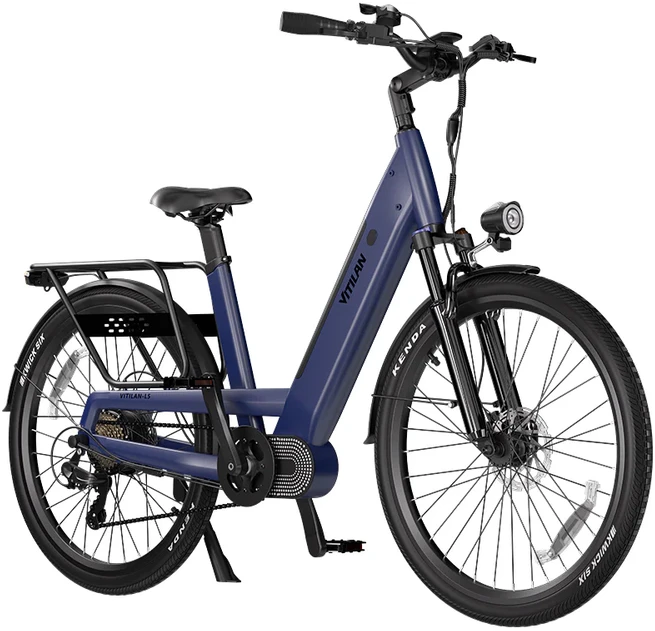 Elektrinis dviratis Vitilan L5, 26", 500W, 15Ah, mėlynas