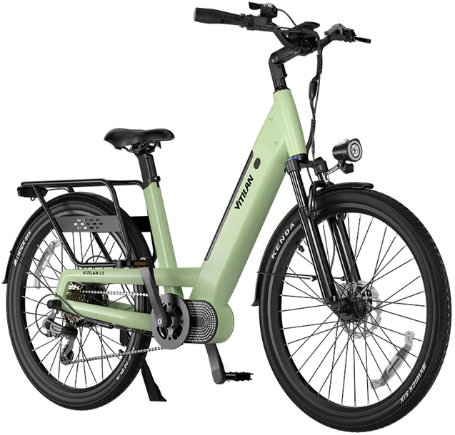 Elektrinis dviratis Vitilan L5, 26", 500W, 15Ah, žalias