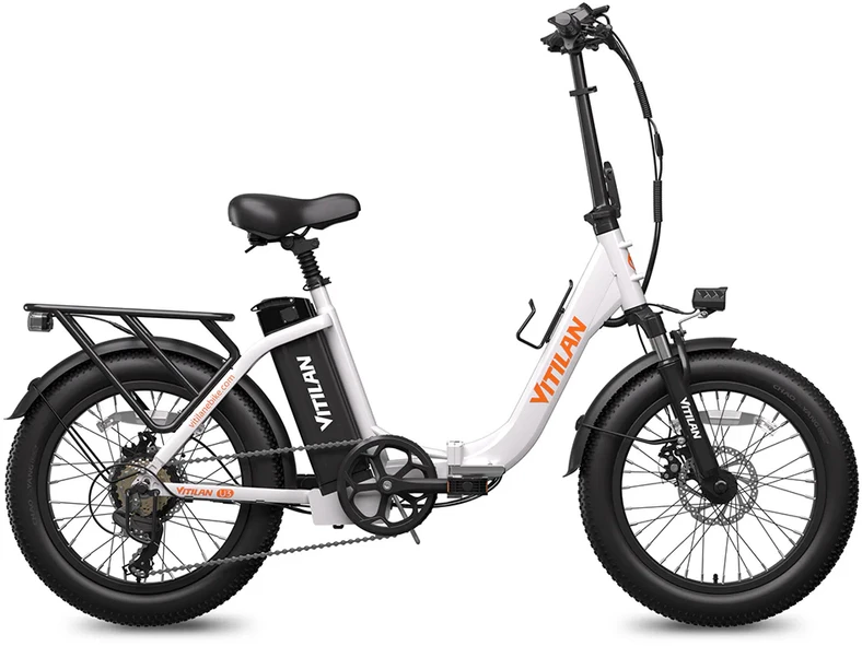 Elektrinis dviratis Vitilan U3, 20", 750W, 13Ah, baltas