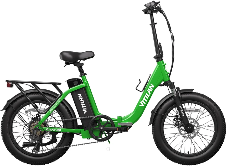 Elektrinis dviratis Vitilan U3, 20", 750W, 13Ah, žalias