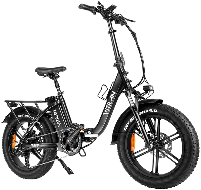 Elektrinis dviratis Vitilan U7, 20", 750W, 20Ah, juodas