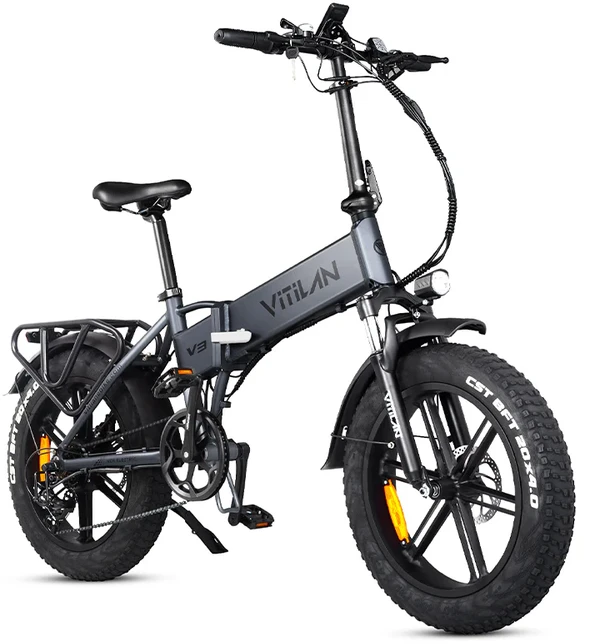 Elektrinis dviratis Vitilan V3, 20", 750W, 13Ah, pilkas