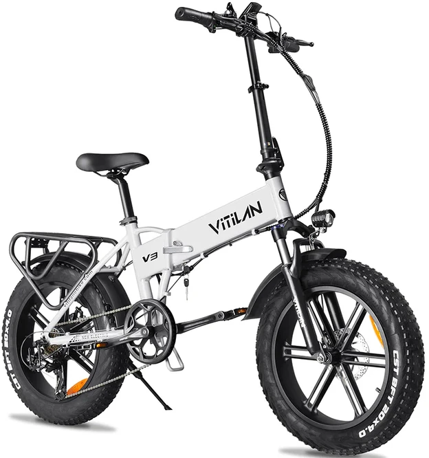 Elektrinis dviratis Vitilan V3, 20", 750W, 13Ah, baltas