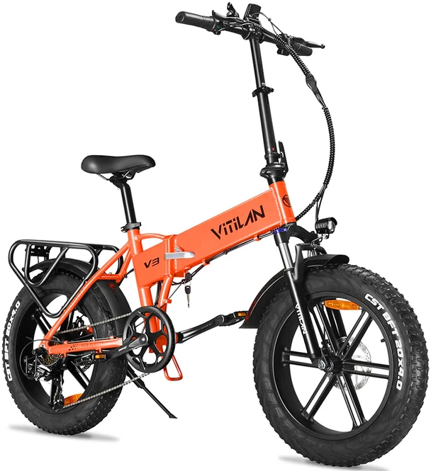 Elektrinis dviratis Vitilan V3, 20", 750W, 13Ah, oranžinis