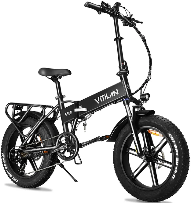 Elektrinis dviratis Vitilan V3, 20", 750W, 13Ah, juodas