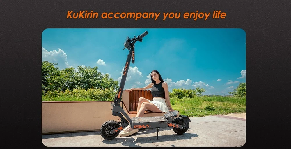 Elektrinis paspirtukas KuKirin G2, 10", 800W, 15Ah, juodas