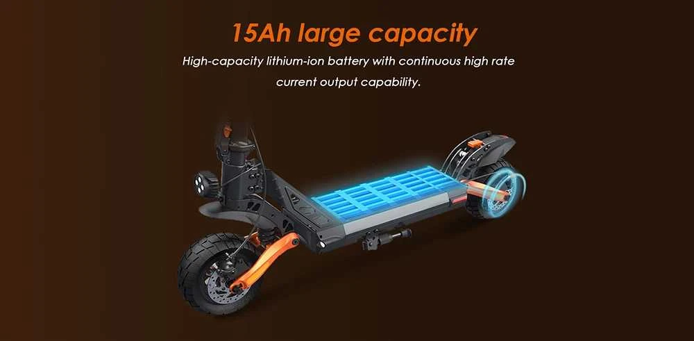 Elektrinis paspirtukas KuKirin G2 Pro, 9", 600W, 15,6Ah, juodas